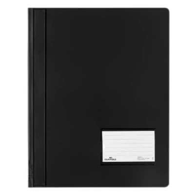 Afbeelding van Durable 268001 Snelhechtmap semitransparant, zwart, verpakking van 25 stuks.