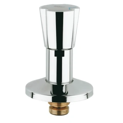 Afbeelding van Grohe bovendeel 3/4&quot; Costa greep blauw/rood met rozet chr.
