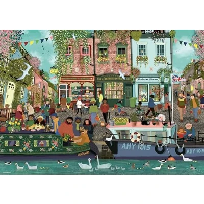 Afbeelding van Ravensburger Puzzle 12000814 Riverside Town 1000 Teile für Erwachsene und Kinder ab 14 Jahren