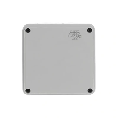 Afbeelding van ABB M008460000 afneembare doos met lage schroef op deksel IP65, Thermoplastic, Grijs