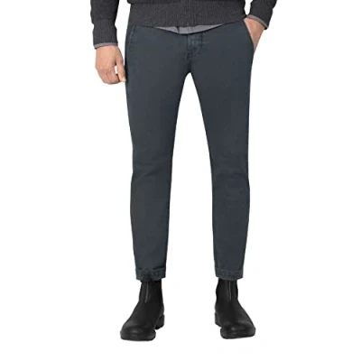 Afbeelding van TIMEZONE Heren Chino Broek slim JANNOTZ Blauw Volwassenen