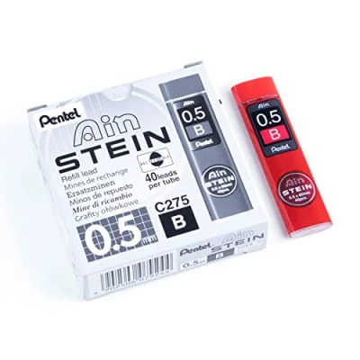 Afbeelding van Pentel Ain steen fijne vulling, lijndikte 0,5 mm, hardheid 2H, 40 stiften per doos B