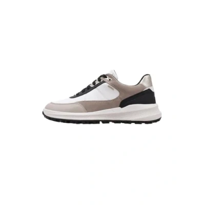 Afbeelding van Geox Sneakers laag, Dames, Maat: 40, White light taupe Leer/ synthetisch