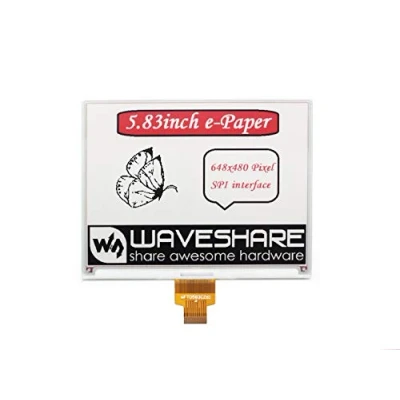 Afbeelding van Waveshare 5.83inch E Ink Raw Display V2 648x480 Resolution Red Black White Three Colore Paper (B) SPI Interface Without PCB for Raspberry Pi/Jetson Nano/Arduino/STM32