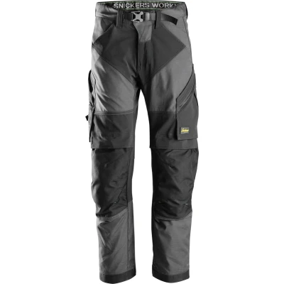 Afbeelding van Snickers FlexiWork Werkbroek+ Grijs Zwart 192