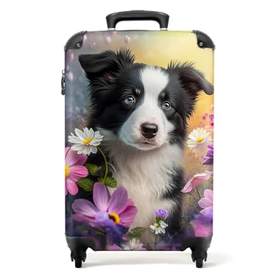 Afbeelding van NoBoringSuitcases.com® Kindertrolley hond Reiskoffer kind 55x35x25