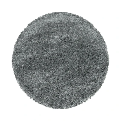 Afbeelding van Pearl Soft Hoogpolig Vloerkleed Lichtgrijs 200 cm rond