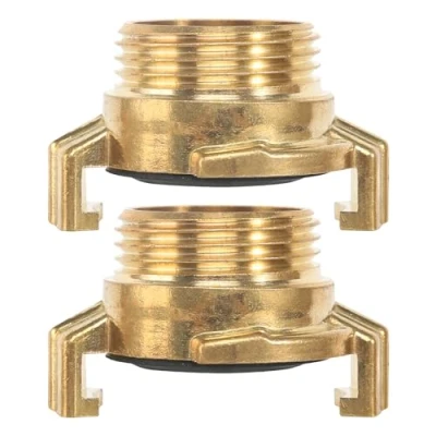 Afbeelding van messing snelkoppelingen, 2 stuks 1 inch slangaansluiting, tuinslangaansluiting snelkoppeling buitendraad voor tuinslang connector steekkoppeling