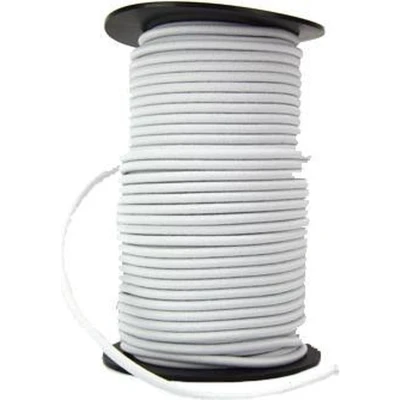 Afbeelding van 50 meter Elastisch Touw 8 mm WIT elastiek op rol