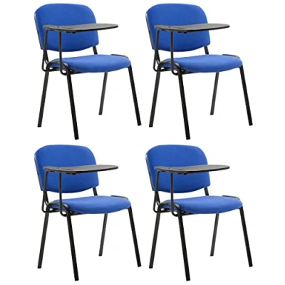 Afbeelding van CLP Ken Set van 4 stoelen Met klaptafel Stof blauw