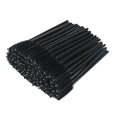 Afbeelding van G2Plus Wimperborstels, wimperkammen, wenkbrauwborstels, mascara, oogmake up, 100 stuks, zwart