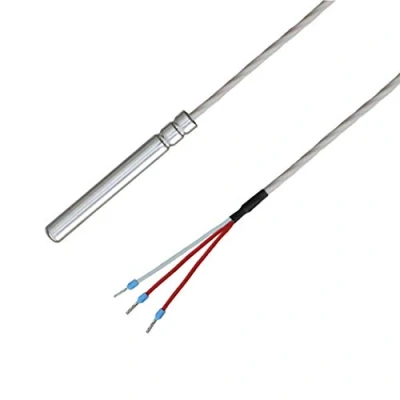 Afbeelding van iOVEO 038HT01305 kabelsensor/temperatuursensor, Teflon aansluitkabel tot 250 C, PT100, 3 geleiders, IP67 waterdicht, geschikt voor levensmiddelen