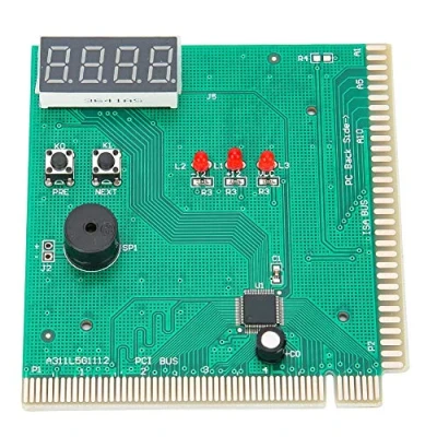 Afbeelding van 4 cijferige kaart PC Analyzer Computer Diagnose Moederbord Post Tester Diagnosekaart voor PCI 0026 ISA