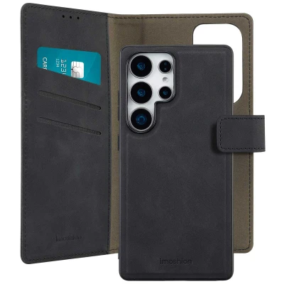 Afbeelding van Samsung Galaxy S25 Ultra Hoesje Kunstleder imoshion 2 in 1 Case/Bookcase Zwart Telefoonhoesje