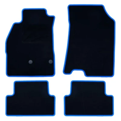 Afbeelding van OCC DESIGN Op maat gemaakte deurmat Megane III (2009 2016), 5 stuks, blauwe strepen