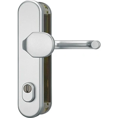 Afbeelding van ABUS Deur veiligheidsbeslag HLZS814 F1 aluminium met cilinderbescherming rond 37404