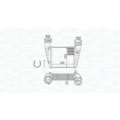 Afbeelding van Magneti Marelli Interkoeler 351319205210