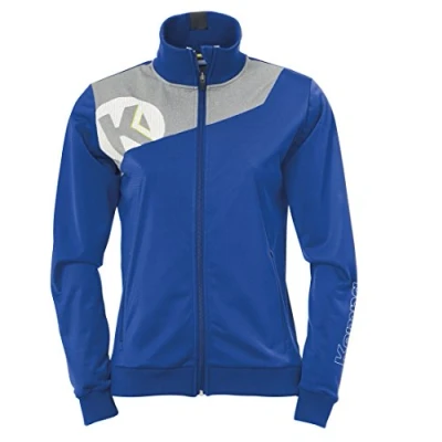 Afbeelding van Kempa Core 2.0 Poly Jacket Dames Royal Blauw Donker Grijs Melange Maat XL