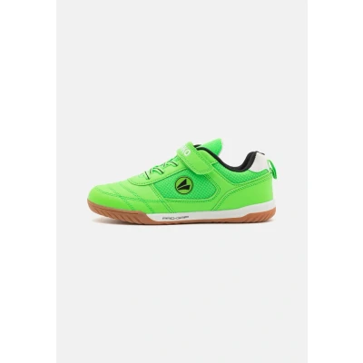 Afbeelding van JAKO SH Winger Unisex Zaalvoetbalschoenen voor kinderen, Maat: 38, Neon green/jet black Imitatieleer/ textiel