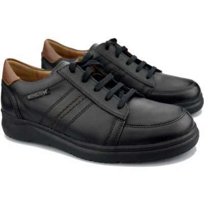 Afbeelding van Mephisto Amelio heren veterschoen zwart maat 40.5 (EU) 7 (UK)