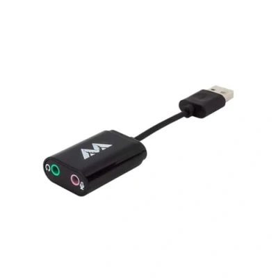 Afbeelding van Antlion Audio USB Dual 3,5 mm stereo uitgang en microfoon ingangsadapter compatibel met pc&#039;s, Mac&#039;s, PS4 andere apparaten type A