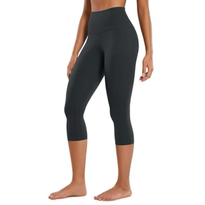 Afbeelding van CRZ Yoga Womens Butterluxe Hoge Taille Lounge Legging 19 Inches met Workout Leggings Botery Zachte Capris Broek Melaniet M
