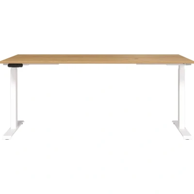Afbeelding van Germania Jet 180 cm Eiken / Wit Elektrische Zit Sta Bureautafel