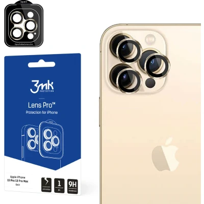 Afbeelding van Apple iPhone 13 Pro/13 Pro Max 3mk Lens Protection Gold