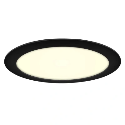 Afbeelding van Yphix Led Downlight Premium Line 24cm Zwart 15w 3000k Ip44 Dimbaar LEDdirect.nl