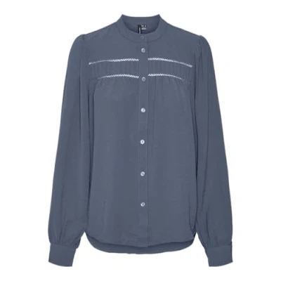 Afbeelding van Vero Moda Vmemma Overhemdblouse, Dames, Maat: XXL, China blue