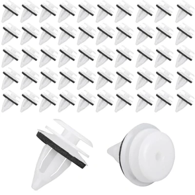 Afbeelding van Volumoon 50 stuks Deur bekleding clips, auto bevestigingsclips, bumperclips, plastic klinknagels, universele autodeurclips, clips met sponsachtige kussen