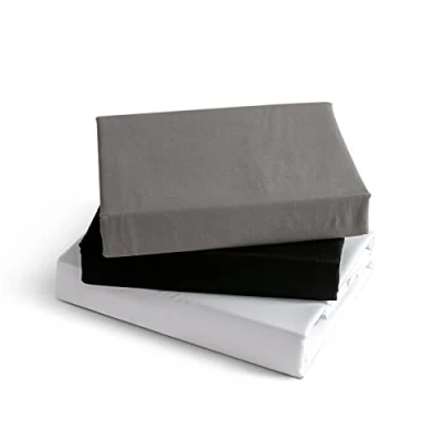 Afbeelding van Kono Bedding hoeslaken geborsteld microvezel 30 cm diepte zak (grijs, 180x200cm)