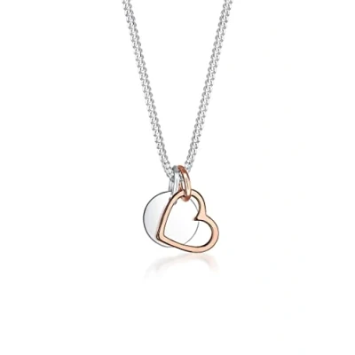 Afbeelding van Elli Heart Ketting bicoloured, Dames, Maat: 45, Bi coloured