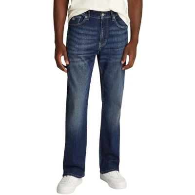Afbeelding van Tommy Jeans RYAN Straight leg jeans, Heren, Maat: 33x30, Denim dark