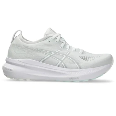 Afbeelding van Asics Gelkayano 31 Hardloopschoenen voor op de weg, Dames, Maat: 40.5, White Textiel/ synthetisch
