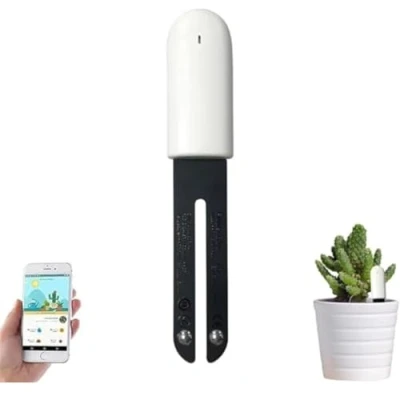 Afbeelding van 4 in 1 Bodemvochtigheidsmeter,Vochtigheidsmeter voor planten,Bodem Meters,Intelligente Plant Soil Tester Automatisch Bewaakt Vocht/Licht/Vruchtbaarheid/Temperatuurniveau,voor Mijia APP (1 verpakking)