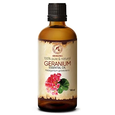 Afbeelding van Geranium Olie Essentiële 100ml 100% Puur &amp; Natuurlijk Aromatherapie Geurolie Geurverspreider Ontspanning Toevoegen aan Bad Cosmetica Massage Wellness Aroma Lamp Of Elektrische Diffuser