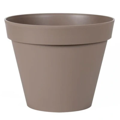 Afbeelding van EDA Bloempot Toscane taupe kunststof D30 x H26 cm 10 liter