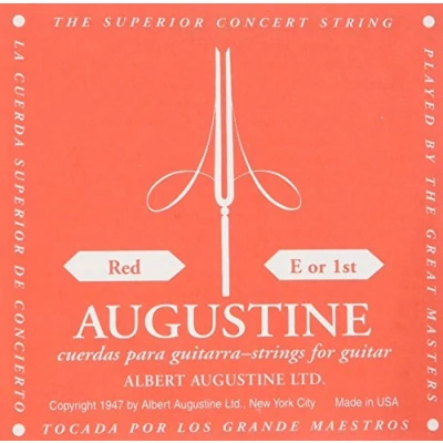 Afbeelding van Augustine klassieke gitaarsnaren Classic Red Label medium spanning E1 normaal .028&quot;/0,71mm