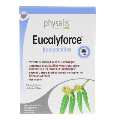 Afbeelding van Physalis Eucalyforce Keelpastilles 30ZTB