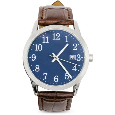 Afbeelding van Tyme Cambridge Heren Horloge 38mm Zwart/Bruin Horloges voor Mannen Polshorloge met Cadeauverpakking