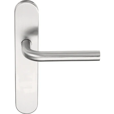 Afbeelding van Formani Deurkruk BASICS LB3 19P13SFC geveerd op schild blind mat RVS