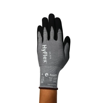 Afbeelding van Ansell HyFlex 11 571 Snijbestendige, schuurbestendige nitrilcoating, zeer beschermende professionele werkhandschoenen, heren &amp; dames, Grijs, Maat S (12 paar)