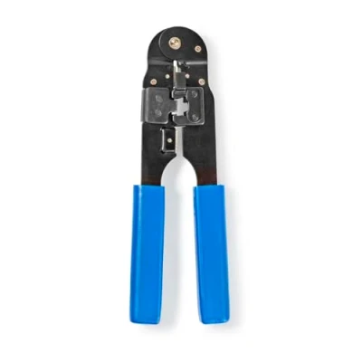 Afbeelding van Nedis Krimptang CAT5e / CAT6 CAT6a Snijden Strippen Tang ABS Staal Blauw CCGB89500BU