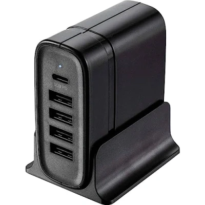 Afbeelding van VOLTCRAFT VC 11374045 USB oplader 4400 mA 5 x USB, C bus Thuis Power Delivery (USB PD)
