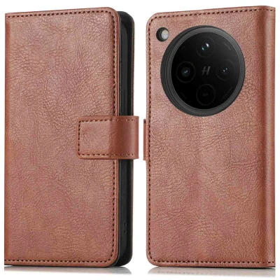 Afbeelding van Oppo Find X8 Hoesje Kunstleder imoshion Bookcase Bruin Telefoonhoesje