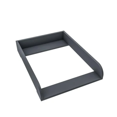 Afbeelding van REGALIK Aankleedopzetstuk voor Malm IKEA 72cm x 50cm Afneembaar aankleedtafelopzetstuk commode in grafiet Afgesloten met ABS materiaal 2 mm afgeronde frontplaten