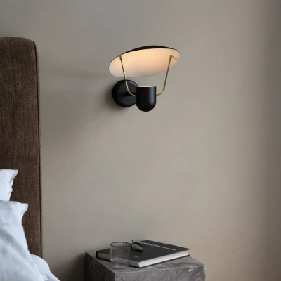 Afbeelding van DFTP by Nordlux Wandlamp Fabiola met schakelaar, zwart