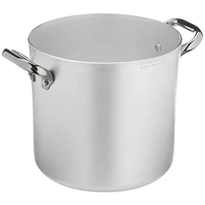 Afbeelding van Pentole Agnelli ALMA10320 tweeter met twee handgrepen roestvrij staal, professioneel aluminium 3 mm, 6 l