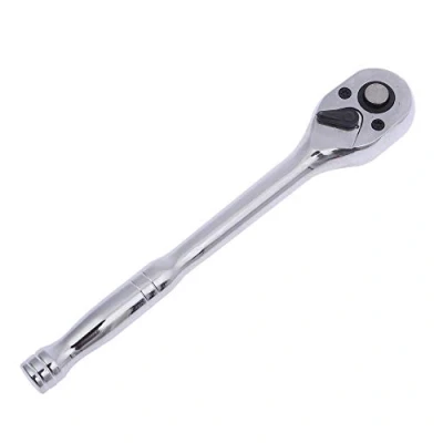 Afbeelding van KATSU 3/8 inch aandrijving 72 tanden Quick Release omkeerbare ratelsleutel sleutel handvat, chroom vanadium spiegel gepolijst, auto reparatie garage mechanisch gereedschap, 195 mm 422908